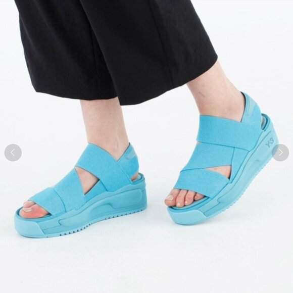 Adidas Y- 3 By Yohji Yamamoto Rivalry Blue Sport Sandals fit Women’s US 10 M - Picture 1 of 9